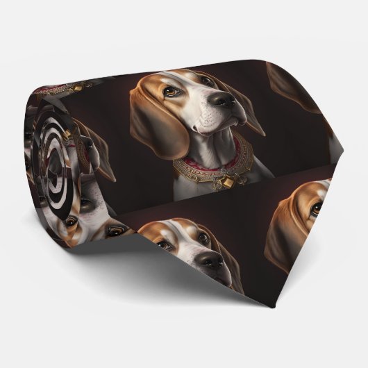 Beagle Beagles fokken Schattigee puppy hond Stropdas (Opgerold)