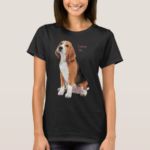 Beagle Beagles Love is Dog Mam Puppy Pet Cute T-shirt