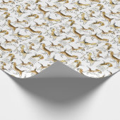 Beagle Beauty: Waterverf hondenpatroon Cadeaupapier (Hoek)