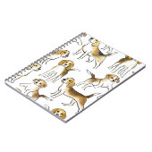 Beagle Beauty: Waterverf hondenpatroon Notitieboek (Linkerzijde)