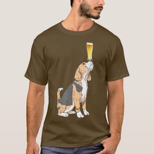 Beagle Beer Lovers Shirt Craft Beer T Shirt (Voorkant)