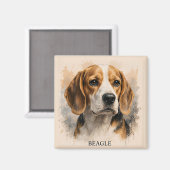 Beagle Beste Vriend Hond Liefhebber Cadeau Magneet (Voorkant / Achterkant)