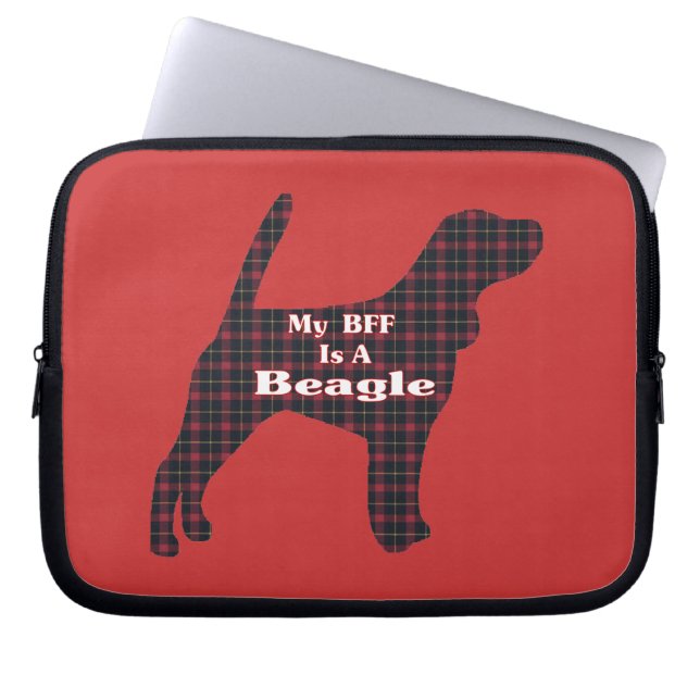 Beagle BFF Laptop Sleeve (Voorkant)