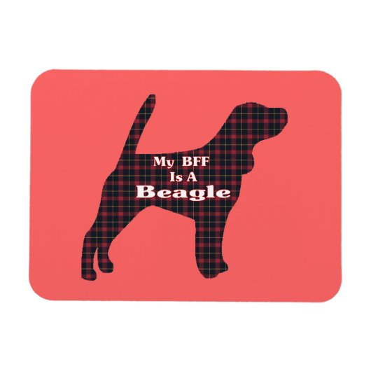 Beagle BFF Magneet (Horizontaal)