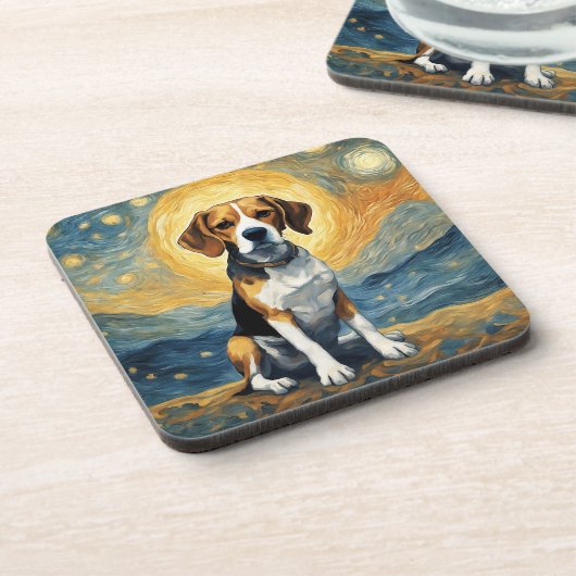 Beagle Bier Onderzetter (Linkerzijde)