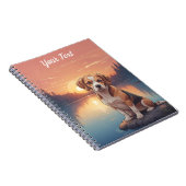 Beagle bij het meer notitieboek (Rechterzijde)
