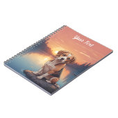 Beagle bij het meer notitieboek (Linkerzijde)