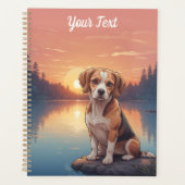 Beagle bij het meer planner (Voorkant)