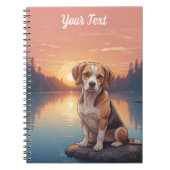 Beagle bij Lake Notitieboek (Voorkant)