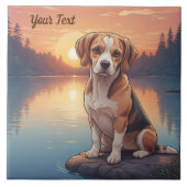 Beagle bij Lake Tegeltje (Voorkant)