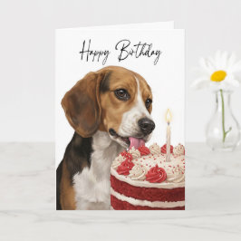 Beagle Birthday Cake Inspector Kaart