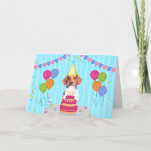 Beagle Birthday Feestdagen Kaart