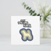 Beagle Blue Beste Hond Pap Ooit Ik Wof U Kaart (Staand voorkant)