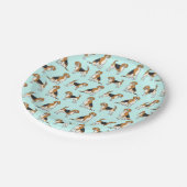 Beagle Borden- KIES UW KLEUR! Papieren Bordje (Gekanteld)