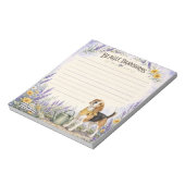 Beagle Brainstorms Bloemenaquarel Notitieblok (Linkerzijde)