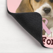 Beagle Breast Cancer Mousepad Muismat (Hoek)