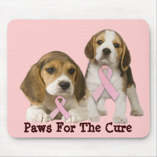 Beagle Breast Cancer Mousepad Muismat