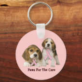 Beagle Breast Cancer Sleutelhanger (Voorkant)