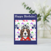 Beagle  briefkaart (Staand voorkant)