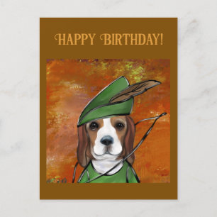 Beagle briefkaart