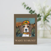 Beagle Briefkaart (Staand voorkant)