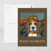 Beagle Briefkaart (Voorkant / Achterkant)