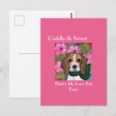 Beagle Briefkaart (Voorkant / Achterkant)