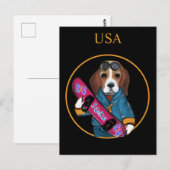 BEAGLE BRIEFKAART (Voorkant / Achterkant)