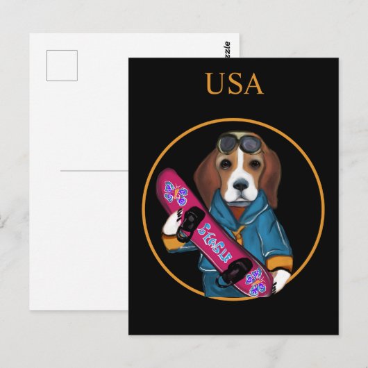  BEAGLE BRIEFKAART (Voorkant / Achterkant)