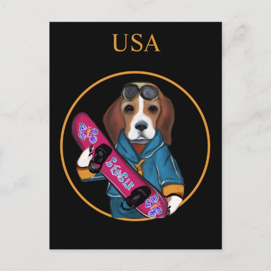 BEAGLE BRIEFKAART (Voorkant)