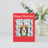 Beagle  briefkaart (Staand voorkant)