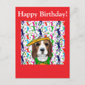 Beagle briefkaart (Voorkant)