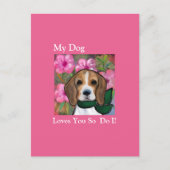 Beagle Briefkaart (Voorkant)