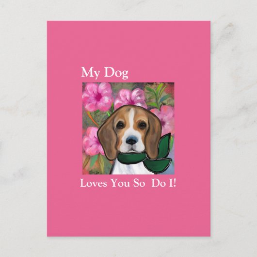 Beagle Briefkaart (Voorkant)