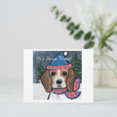BEAGLE BRIEFKAART (Staand voorkant)