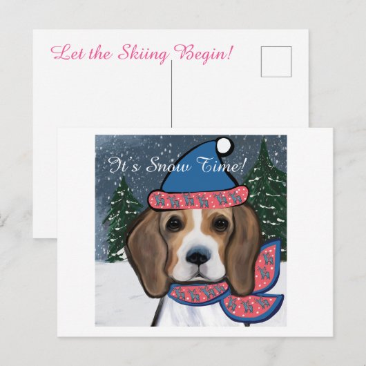 BEAGLE BRIEFKAART (Voorkant / Achterkant)