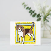 BEAGLE BRIEFKAART (Staand voorkant)