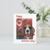 Beagle briefkaart (Staand voorkant)