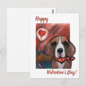 Beagle briefkaart (Voorkant / Achterkant)