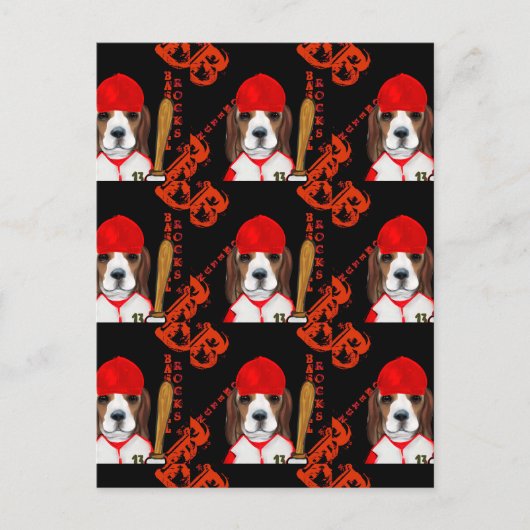 Beagle briefkaart (Voorkant)