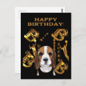 Beagle Briefkaart (Voorkant / Achterkant)