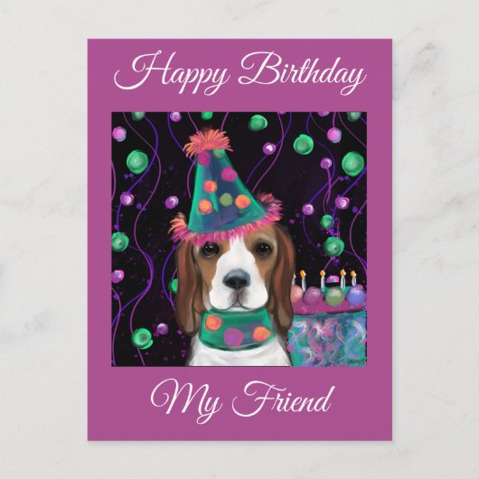 Beagle Briefkaart (Voorkant)