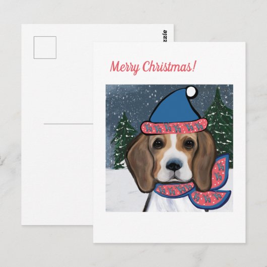 BEAGLE BRIEFKAART (Voorkant / Achterkant)