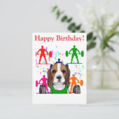 Beagle  briefkaart (Staand voorkant)