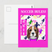 Beagle briefkaart (Voorkant / Achterkant)