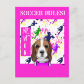Beagle briefkaart (Voorkant)