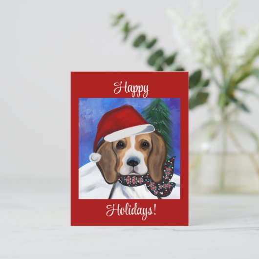 Beagle Briefkaart (Staand voorkant)