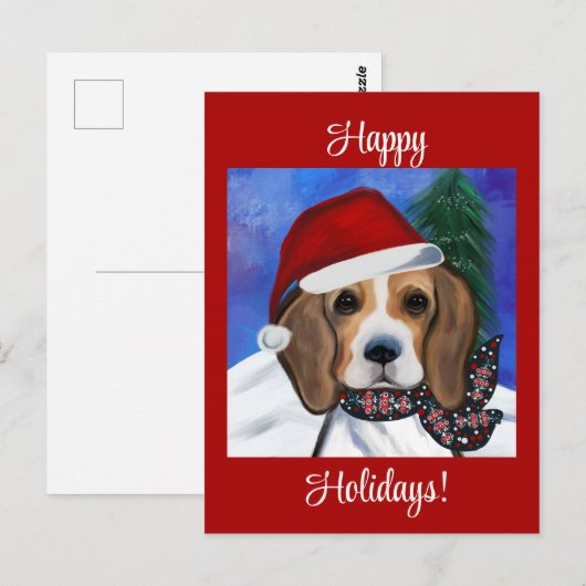 Beagle Briefkaart (Voorkant / Achterkant)