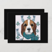 Beagle Briefkaart (Voorkant / Achterkant)