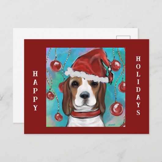 Beagle Briefkaart (Voorkant / Achterkant)